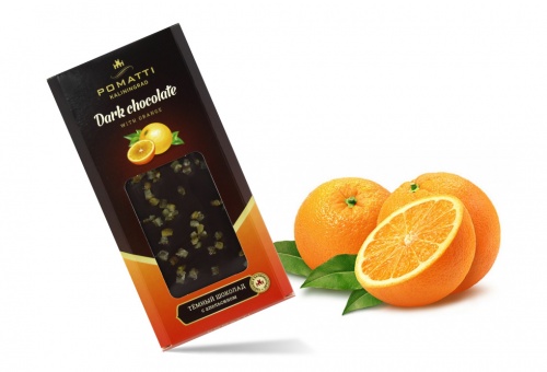 Dark chocolate with orange